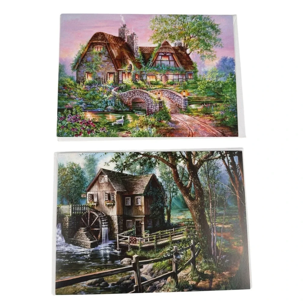 Sandra Bergeron Midsummer Lights Greeting‎ Card Set Jenny's Mill Heritage House